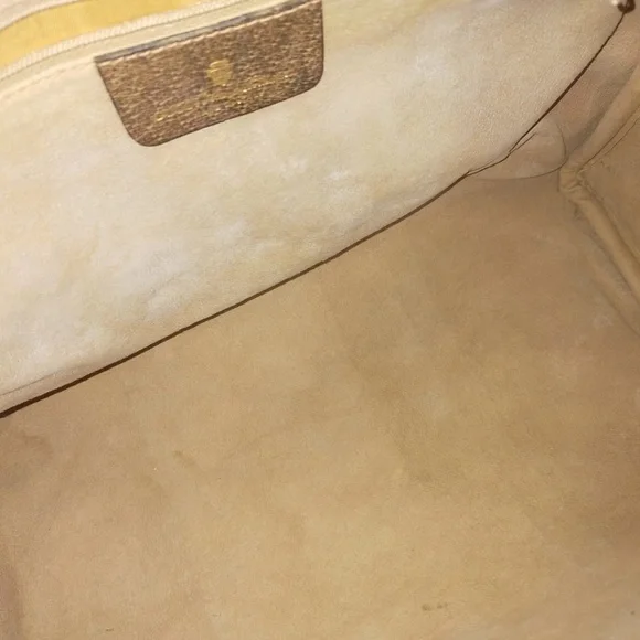 Gucci Brown and Cream Satchel with Iconic Monogram - Picture 8 of 9